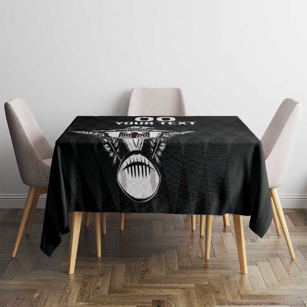 Custom Germany Rugby Tablecloth Black Eagles Special Style - Wonder Print Shop