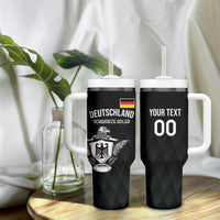 Custom Germany Rugby Tumbler With Handle Black Eagles Special Style - Wonder Print Shop