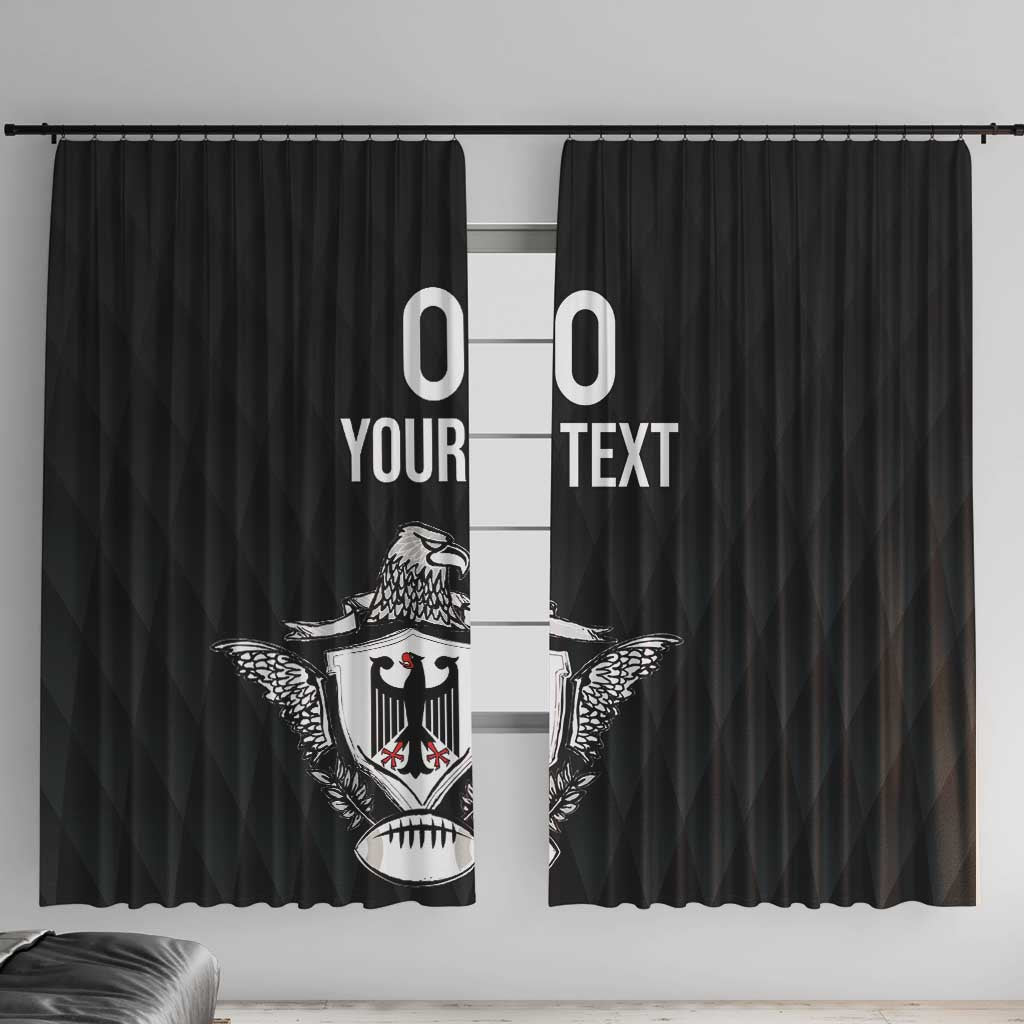 Custom Germany Rugby Window Curtain Black Eagles Special Style - Wonder Print Shop