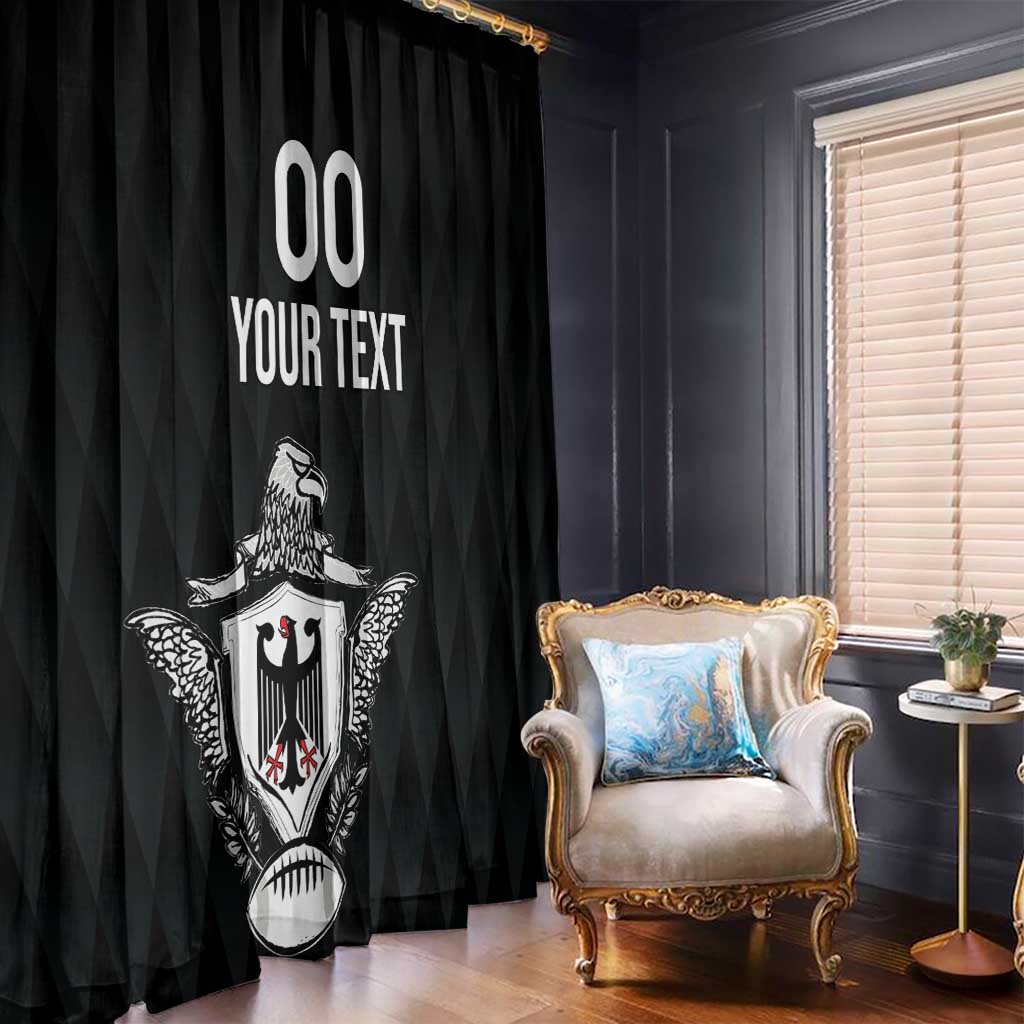 Custom Germany Rugby Window Curtain Black Eagles Special Style - Wonder Print Shop