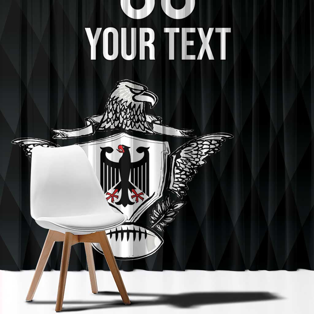 Custom Germany Rugby Window Curtain Black Eagles Special Style - Wonder Print Shop