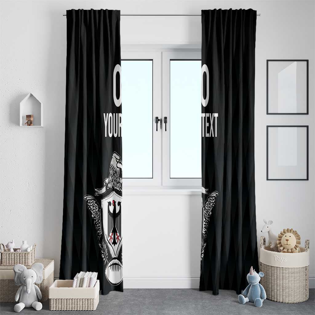 Custom Germany Rugby Window Curtain Black Eagles Special Style - Wonder Print Shop