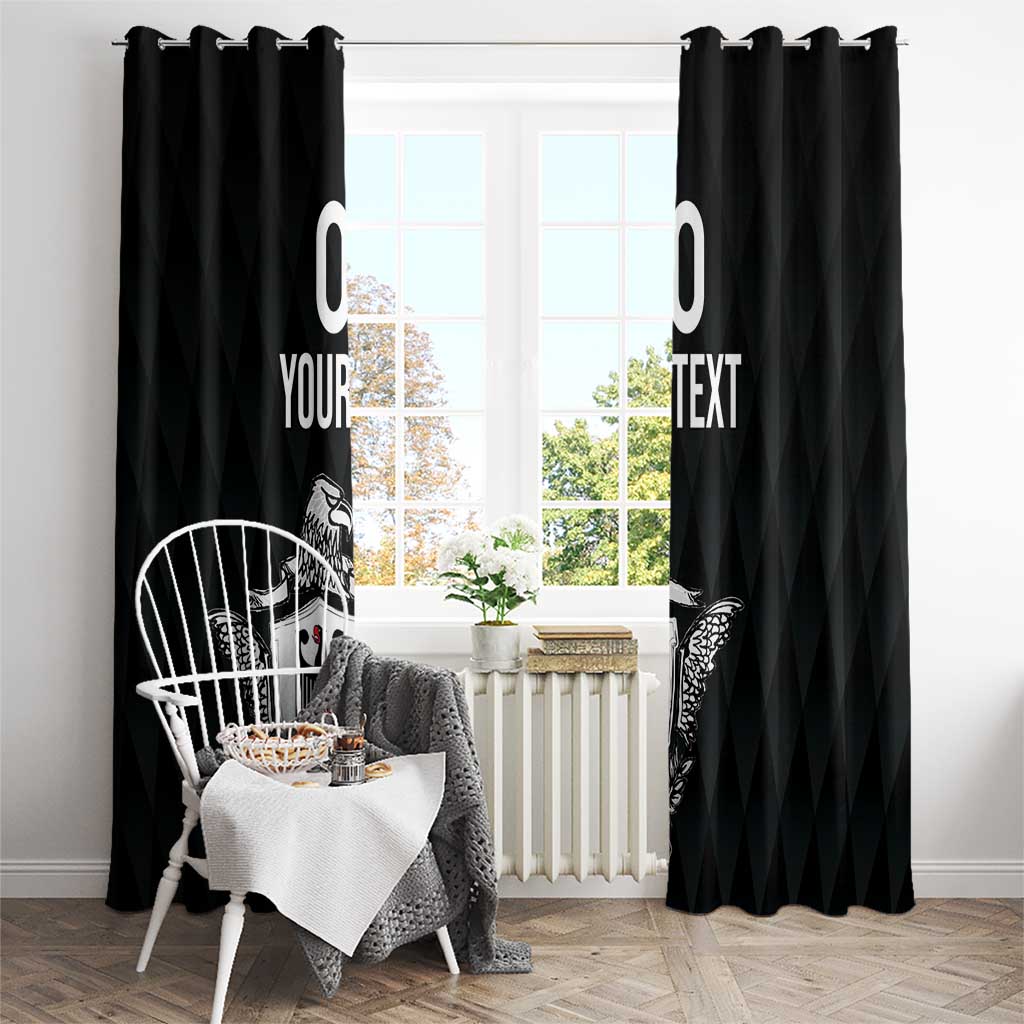 Custom Germany Rugby Window Curtain Black Eagles Special Style - Wonder Print Shop