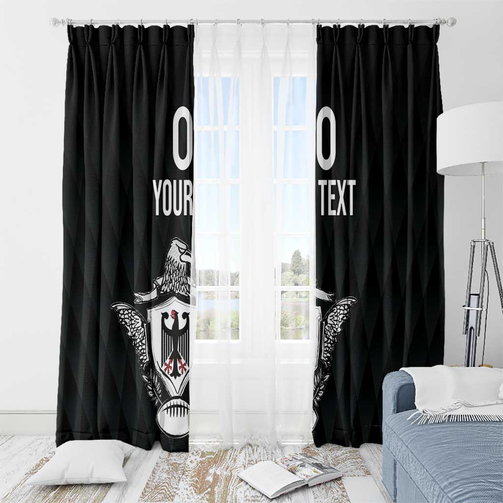 Custom Germany Rugby Window Curtain Black Eagles Special Style - Wonder Print Shop