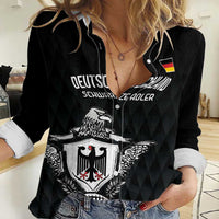 Custom Germany Rugby Women Casual Shirt Black Eagles Special Style - Wonder Print Shop