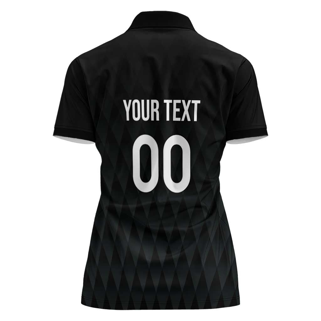 Custom Germany Rugby Women Polo Shirt Black Eagles Special Style - Wonder Print Shop
