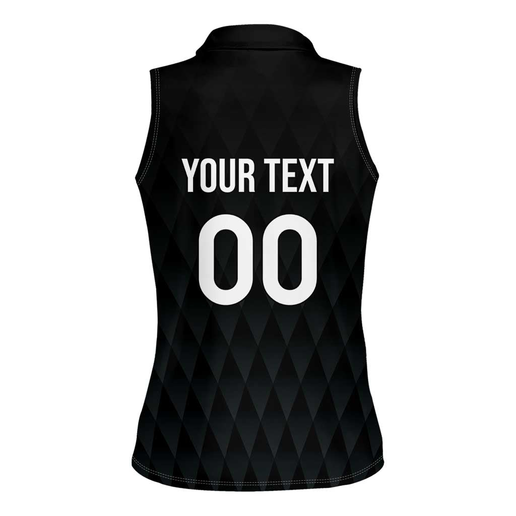Custom Germany Rugby Women Sleeveless Polo Shirt Black Eagles Special Style - Wonder Print Shop
