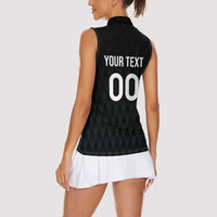 Custom Germany Rugby Women Sleeveless Polo Shirt Black Eagles Special Style - Wonder Print Shop