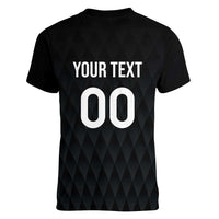 Custom Germany Rugby Women V-Neck T-Shirt Black Eagles Special Style - Wonder Print Shop