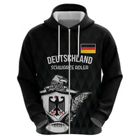 Custom Germany Rugby Zip Hoodie Black Eagles Special Style - Wonder Print Shop