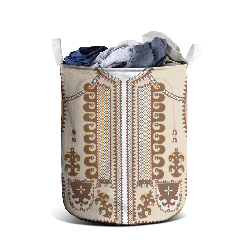 Hutsul Keptar Ukraine Laundry Basket Carpathian Folk Embroidery Heritage Style - Wonder Print Shop