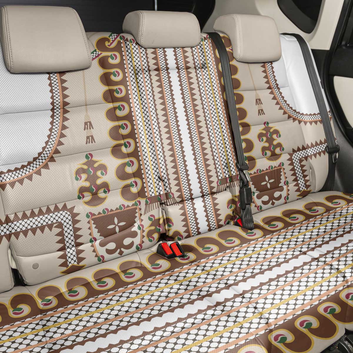 Hutsul Keptar Ukraine Back Car Seat Cover Carpathian Folk Embroidery Heritage Style - Wonder Print Shop