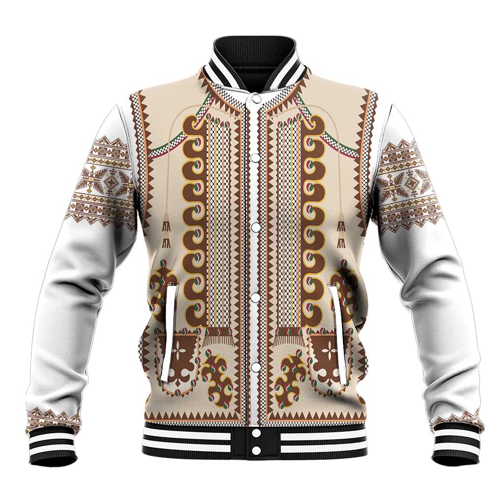 Hutsul Keptar Ukraine Baseball Jacket Carpathian Folk Embroidery Heritage Style - Wonder Print Shop