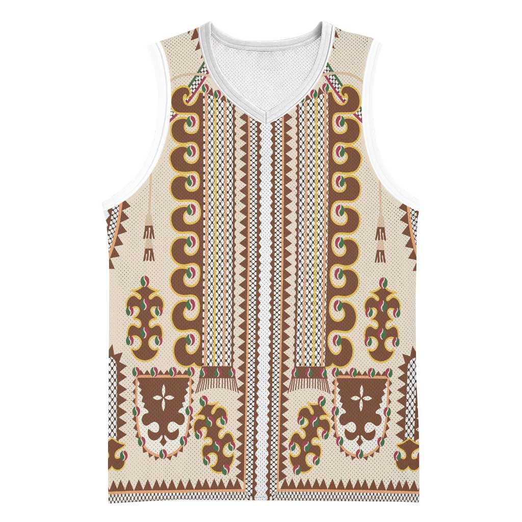 Hutsul Keptar Ukraine Basketball Jersey Carpathian Folk Embroidery Heritage Style - Wonder Print Shop