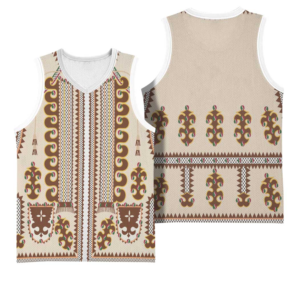 Hutsul Keptar Ukraine Basketball Jersey Carpathian Folk Embroidery Heritage Style - Wonder Print Shop