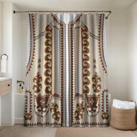 Hutsul Keptar Ukraine Bathroom Set Carpathian Folk Embroidery Heritage Style - Wonder Print Shop