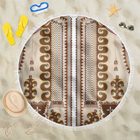Hutsul Keptar Ukraine Beach Blanket Carpathian Folk Embroidery Heritage Style - Wonder Print Shop