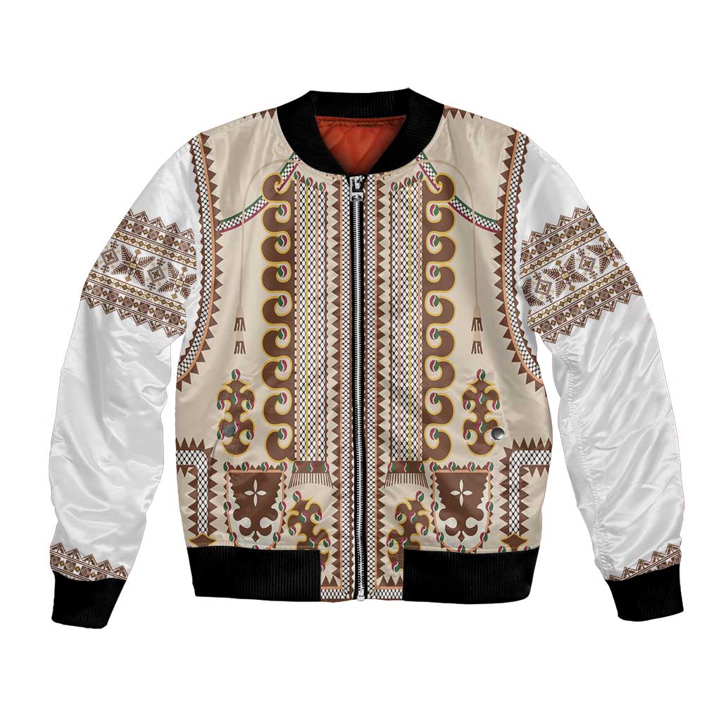 Hutsul Keptar Ukraine Bomber Jacket Carpathian Folk Embroidery Heritage Style - Wonder Print Shop