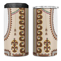 Hutsul Keptar Ukraine 4 in 1 Can Cooler Tumbler Carpathian Folk Embroidery Heritage Style - Wonder Print Shop