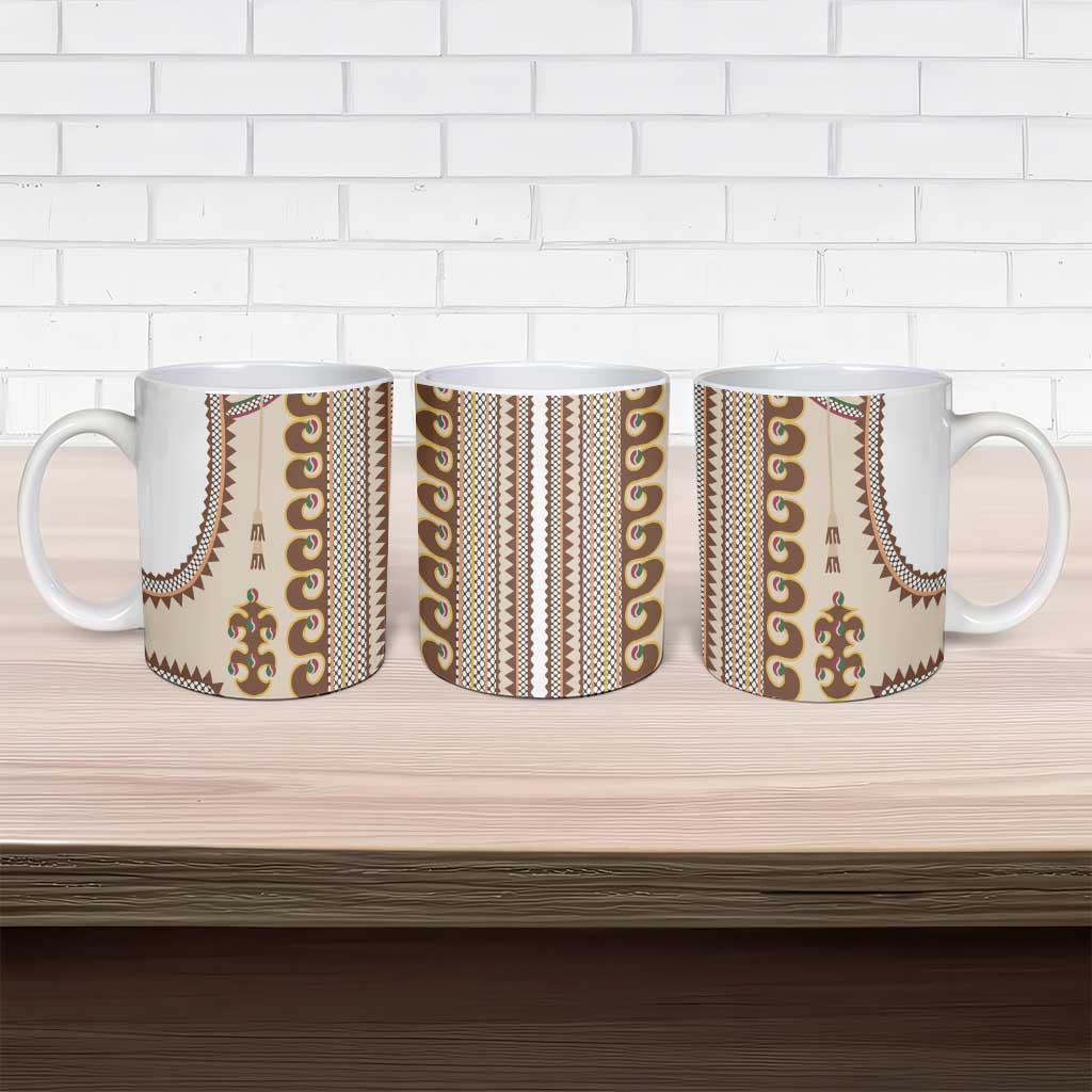 Hutsul Keptar Ukraine Ceramic Mug Carpathian Folk Embroidery Heritage Style - Wonder Print Shop