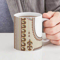 Hutsul Keptar Ukraine Ceramic Mug Carpathian Folk Embroidery Heritage Style - Wonder Print Shop