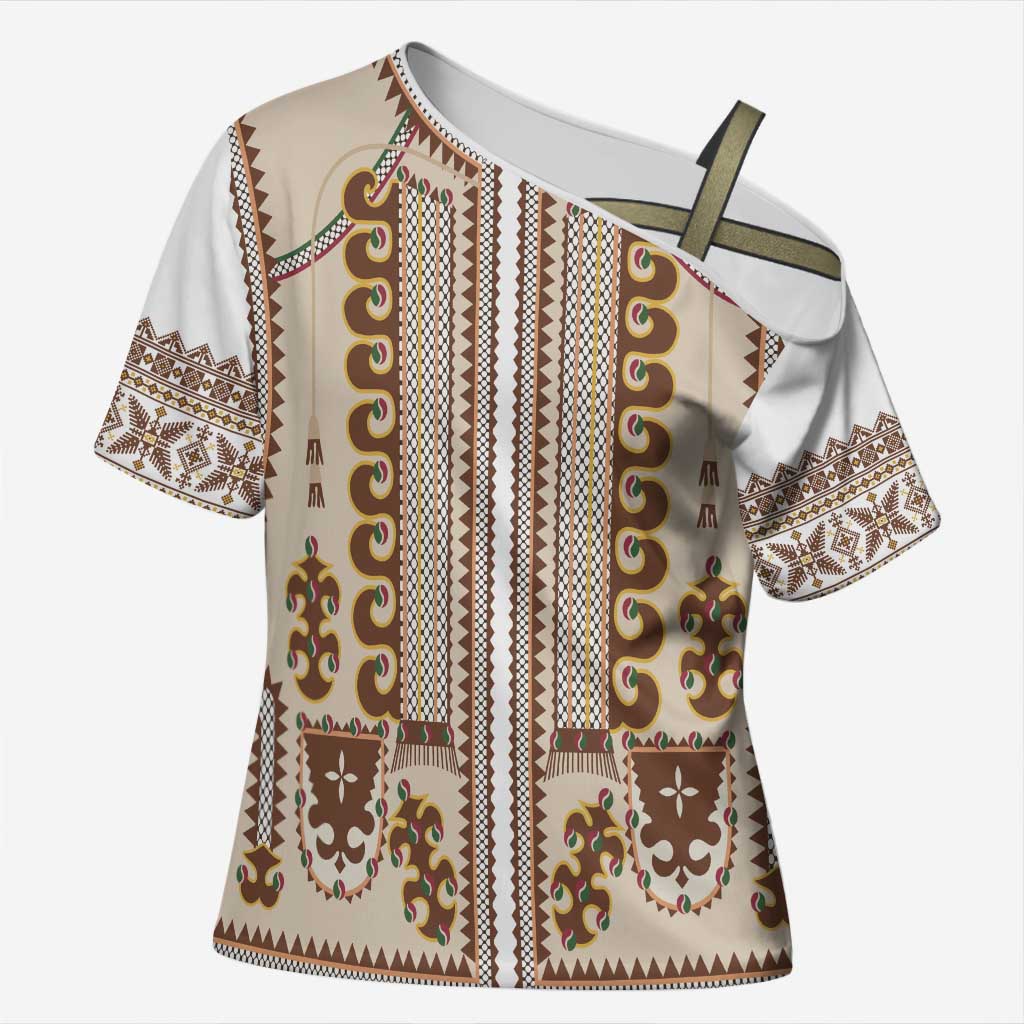 Hutsul Keptar Ukraine Cross Shoulder Shirt Carpathian Folk Embroidery Heritage Style - Wonder Print Shop