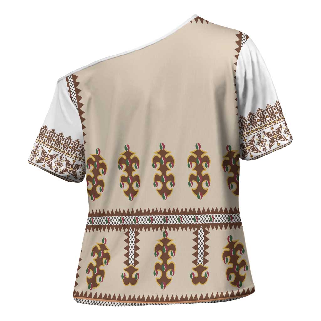 Hutsul Keptar Ukraine Cross Shoulder Shirt Carpathian Folk Embroidery Heritage Style - Wonder Print Shop
