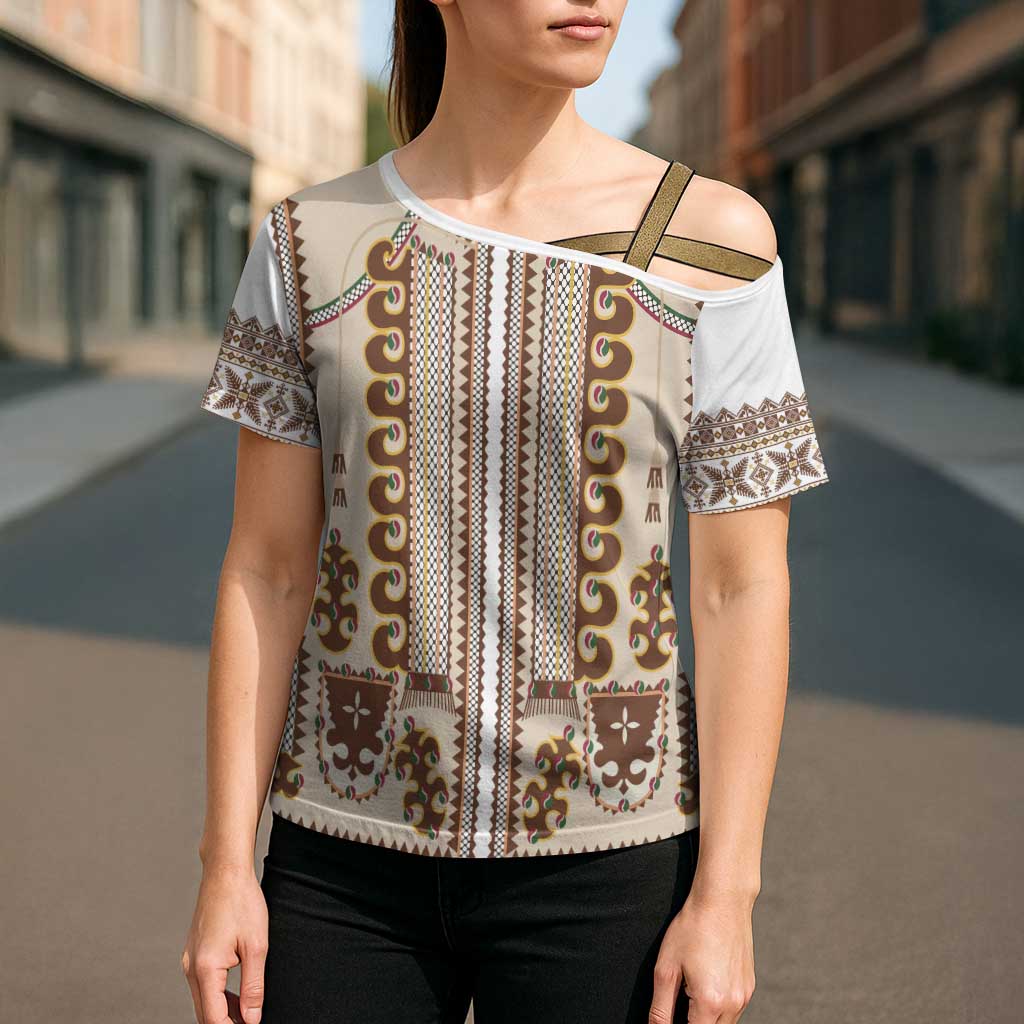 Hutsul Keptar Ukraine Cross Shoulder Shirt Carpathian Folk Embroidery Heritage Style - Wonder Print Shop
