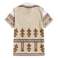 Hutsul Keptar Ukraine Family Matching Mermaid Dress and Hawaiian Shirt Carpathian Folk Embroidery Heritage Style