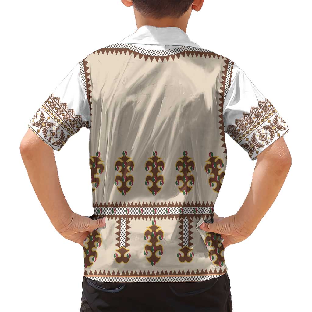 Hutsul Keptar Ukraine Family Matching Tank Maxi Dress and Hawaiian Shirt Carpathian Folk Embroidery Heritage Style