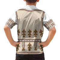 Hutsul Keptar Ukraine Family Matching Tank Maxi Dress and Hawaiian Shirt Carpathian Folk Embroidery Heritage Style