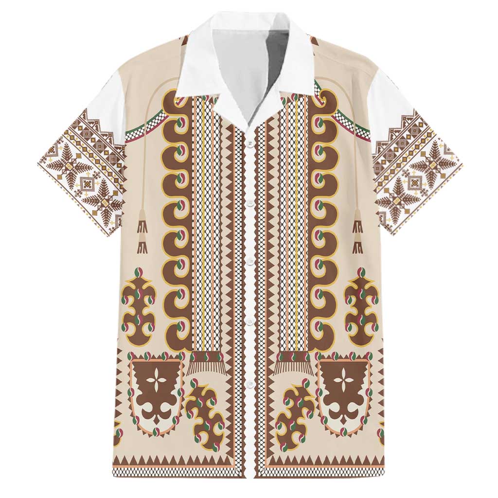 Hutsul Keptar Ukraine Family Matching Tank Maxi Dress and Hawaiian Shirt Carpathian Folk Embroidery Heritage Style