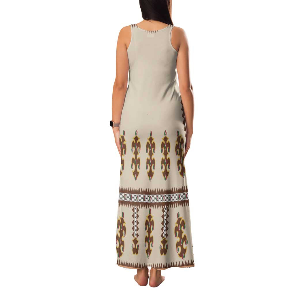Hutsul Keptar Ukraine Family Matching Tank Maxi Dress and Hawaiian Shirt Carpathian Folk Embroidery Heritage Style