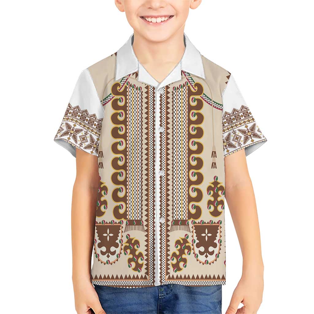 Hutsul Keptar Ukraine Family Matching Tank Maxi Dress and Hawaiian Shirt Carpathian Folk Embroidery Heritage Style