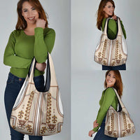 Hutsul Keptar Ukraine Grocery Bag Carpathian Folk Embroidery Heritage Style - Wonder Print Shop