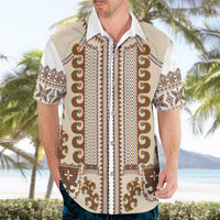 Hutsul Keptar Ukraine Hawaiian Shirt Carpathian Folk Embroidery Heritage Style - Wonder Print Shop