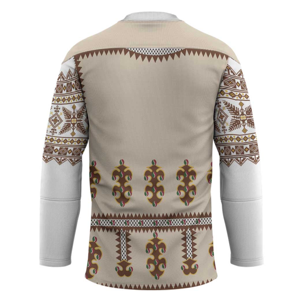 Hutsul Keptar Ukraine Hockey Jersey Carpathian Folk Embroidery Heritage Style - Wonder Print Shop
