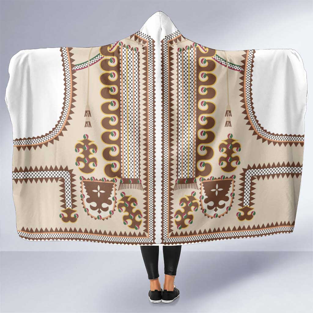 Hutsul Keptar Ukraine Hooded Blanket Carpathian Folk Embroidery Heritage Style - Wonder Print Shop