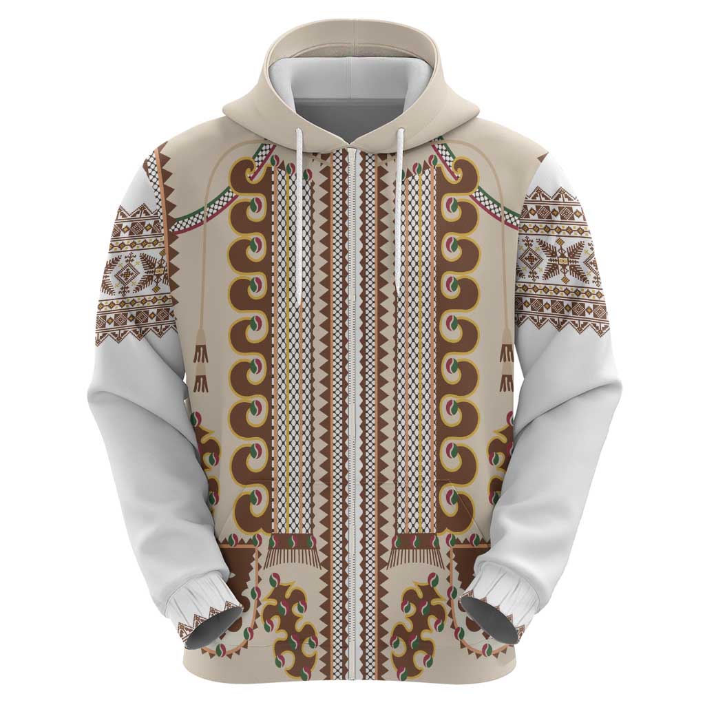 Hutsul Keptar Ukraine Hoodie Carpathian Folk Embroidery Heritage Style - Wonder Print Shop