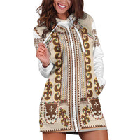 Hutsul Keptar Ukraine Hoodie Dress Carpathian Folk Embroidery Heritage Style - Wonder Print Shop