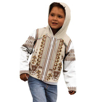 Hutsul Keptar Ukraine Kid Hoodie Carpathian Folk Embroidery Heritage Style - Wonder Print Shop