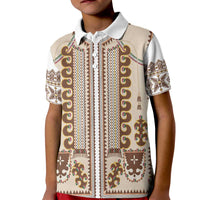Hutsul Keptar Ukraine Kid Polo Shirt Carpathian Folk Embroidery Heritage Style - Wonder Print Shop