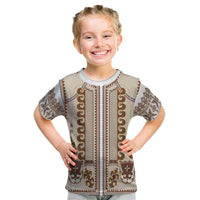 Hutsul Keptar Ukraine Kid T Shirt Carpathian Folk Embroidery Heritage Style - Wonder Print Shop