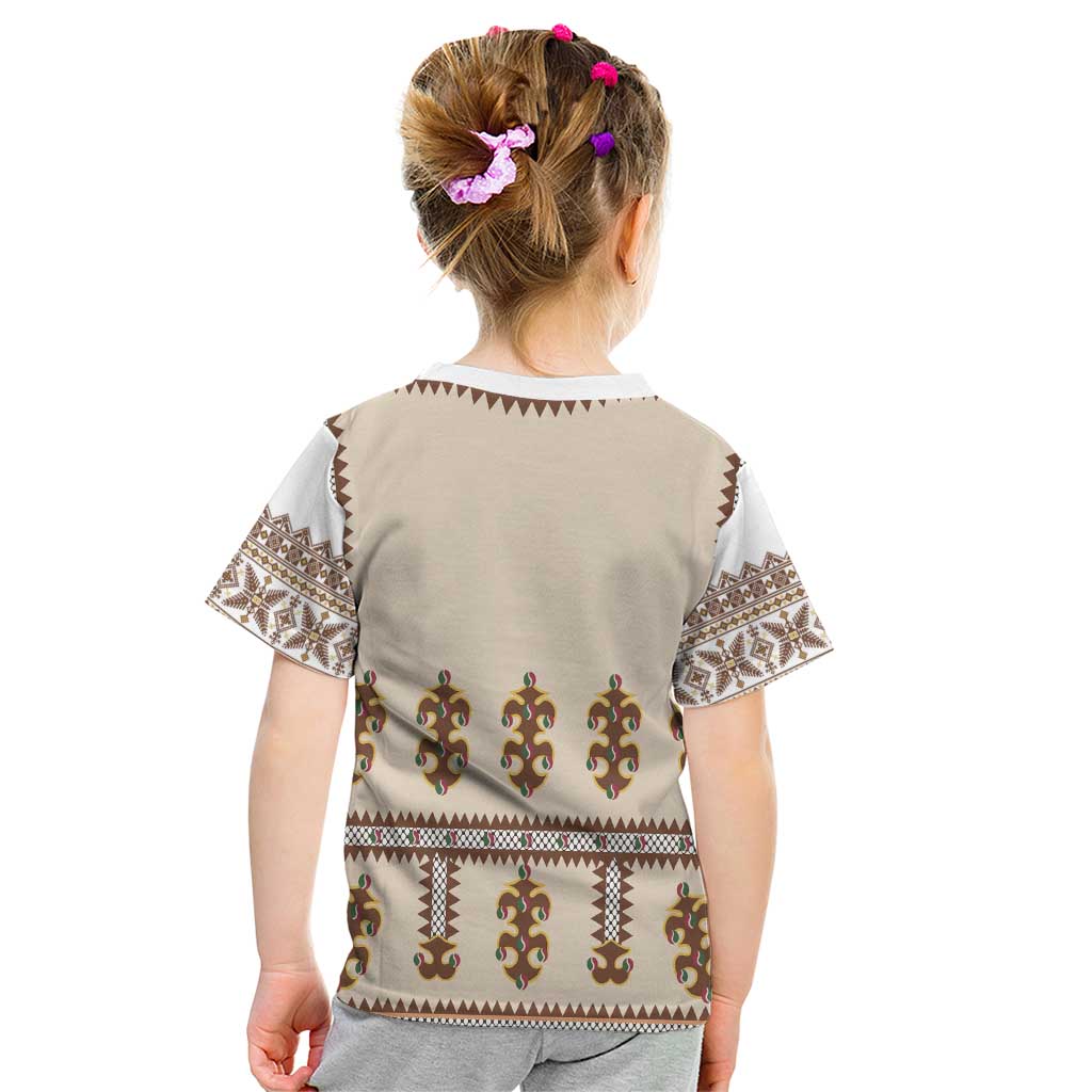 Hutsul Keptar Ukraine Kid T Shirt Carpathian Folk Embroidery Heritage Style - Wonder Print Shop