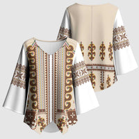 Hutsul Keptar Ukraine Kimono Sleeve Blouse Carpathian Folk Embroidery Heritage Style - Wonder Print Shop