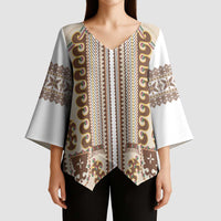 Hutsul Keptar Ukraine Kimono Sleeve Blouse Carpathian Folk Embroidery Heritage Style - Wonder Print Shop