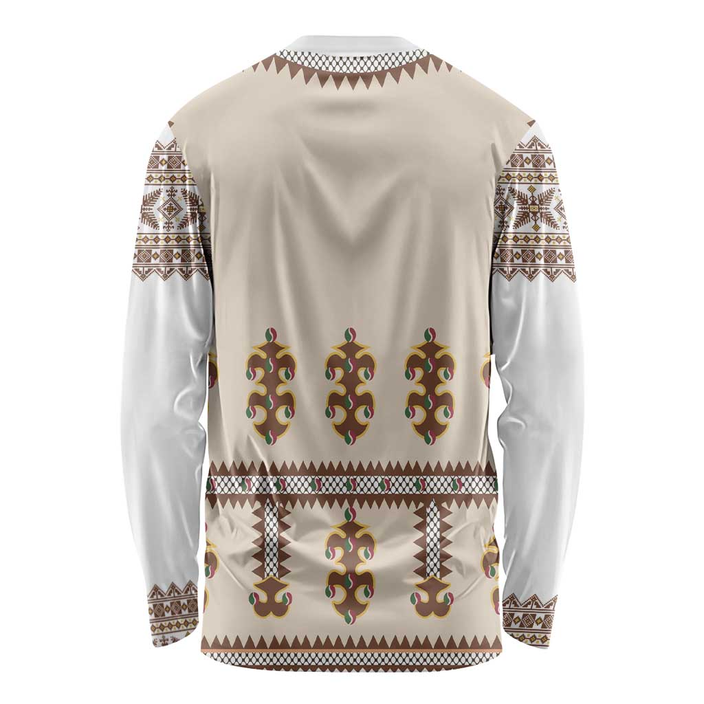 Hutsul Keptar Ukraine Long Sleeve Shirt Carpathian Folk Embroidery Heritage Style - Wonder Print Shop