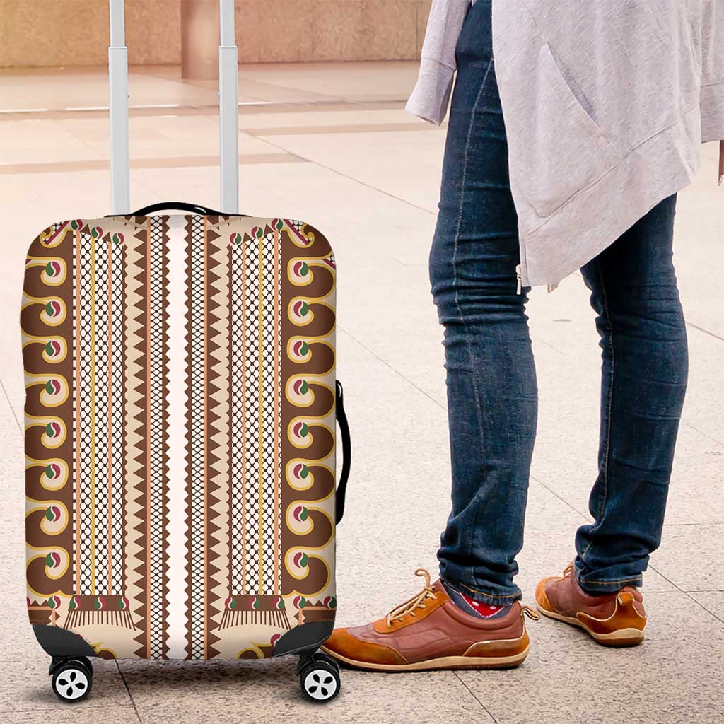 Hutsul Keptar Ukraine Luggage Cover Carpathian Folk Embroidery Heritage Style - Wonder Print Shop