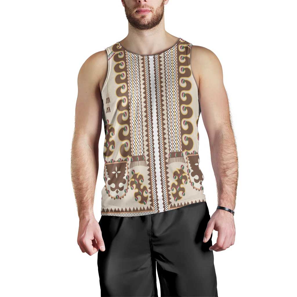 Hutsul Keptar Ukraine Men Tank Top Carpathian Folk Embroidery Heritage Style - Wonder Print Shop