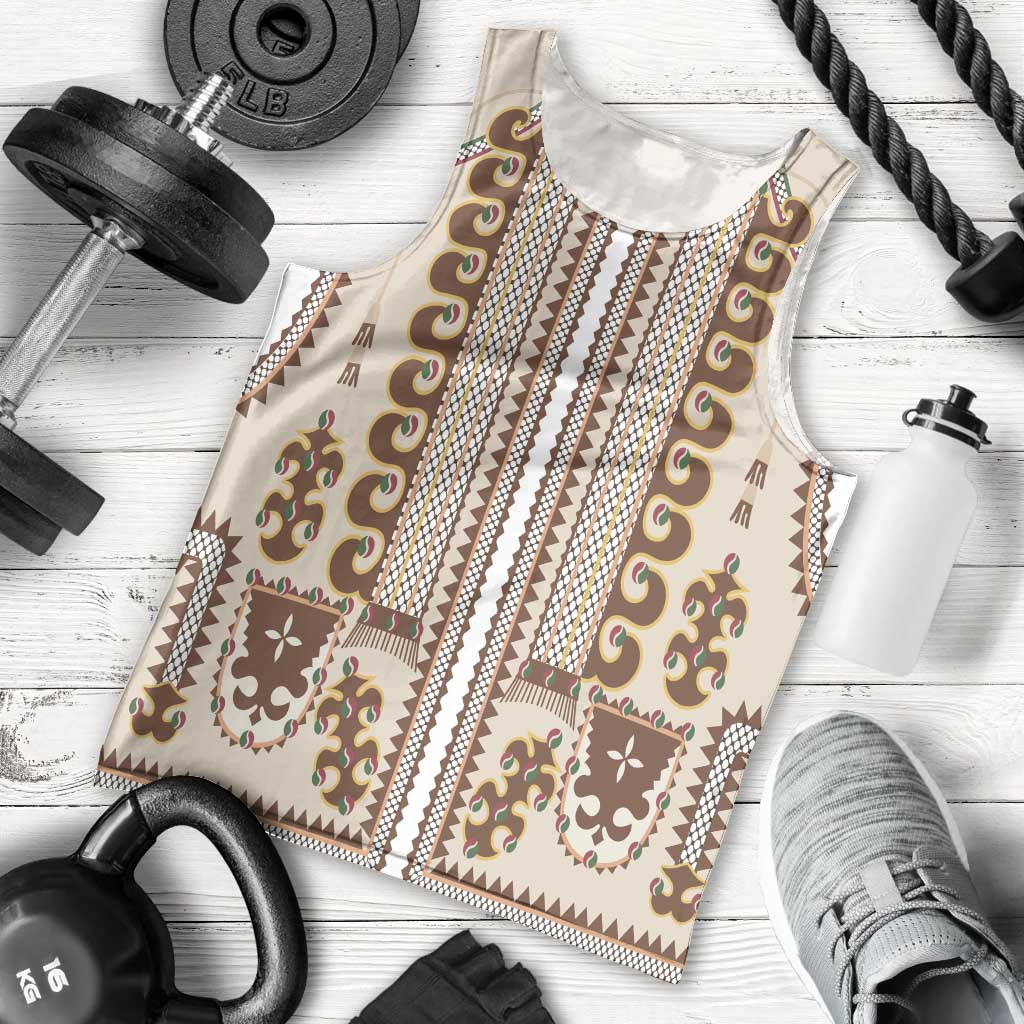 Hutsul Keptar Ukraine Men Tank Top Carpathian Folk Embroidery Heritage Style - Wonder Print Shop